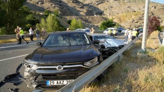 Gümüşhanede zincirleme kaza: 1 yaralı