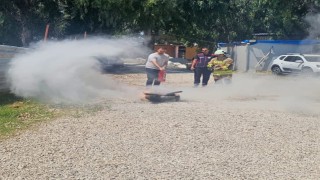 Hatay Arkeoloji Müzesinde yangın eğitimi ve tatbikatı gerçekleştirildi