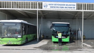 Hatay Büyükşehir Belediyesinden Toplu Taşımada Hijyen Atağı