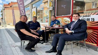 Hisarcık Kaymakamı Atam, esnaf ve vatandaşlarla buluştu