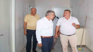 Ilıdağ Mahallesindeki yeni sağlık ocağı hizmet binasında inceleme