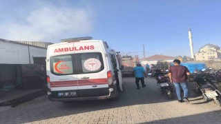 İş yerinde tüp patlaması sonrası yangın çıktı