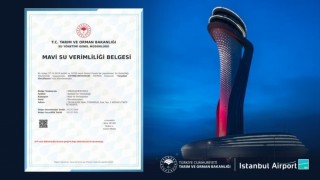 İstanbul Havalimanı, Türkiyede Mavi Su Verimliliği Belgesine hak kazanan ilk havalimanı oldu