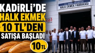 Kadirli’de Halk Ekmek 10 TL’den Satışa Başladı
