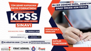 Kahramanmaraş Büyükşehir’den KPSS Adaylarına Ücretsiz Deneme Sınavı