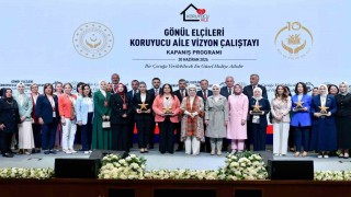 Kahramanmaraşa koruyucu aile hizmetlerinde Kalabalık Aile Özel Ödülü
