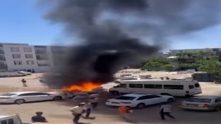Kahtada çöp yangını korkuttu