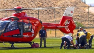 Kalp hastası hava ambulansıyla Malatyaya sevk edildi