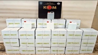 Kamyonda 800 litre etil alkol ele geçirildi