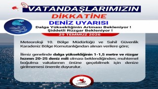 Karadenizde yüksek dalga uyarısı: Denize girmeyin