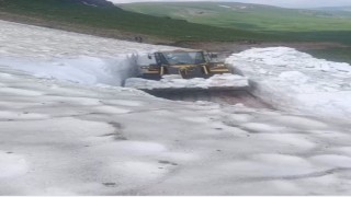 Kars'ta temmuz ortasında 3 metre kar