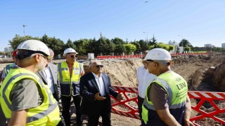 Kartal Kavşağında incelemelerde bulunan Büyükkılıç: Yüzde 40ın üzerine çıkmış durumdayız