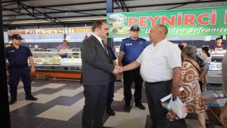 Kaymakam Battal, pazarcı esnafı ve vatandaşlarla buluştu