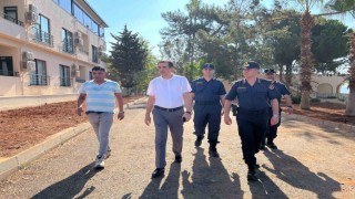 Kaymakam Topsakaloğlu, Tekeli Jandarma Sosyal Tesisleri inşaatını inceledi