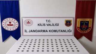 Kiliste ticari takside 107 tarihi sikke ele geçirildi