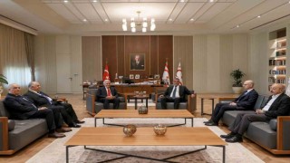 KKTC Cumhurbaşkanı Erhürman, TDT Aksakallar Konseyi Başkanı Binali Yıldırım ile görüştü