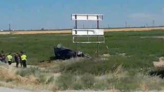 Kontrolden çıkan otomobil takla attı: 1 yaralı