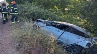Kontrolden çıkarak şarampole devrilen otomobilin sürücü hayatını kaybetti