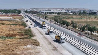 Konya Büyükşehir, Şehir Hastanesi-Yeni Sanayi Sitesi tramvay hattı güzergahındaki bölgelerin yol altyapısını güçlendiriyor
