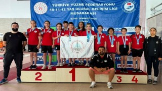 Körfez Gençlerbirliği yüzmede 21i birincilik olmak üzere 29 madalya kazandı