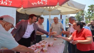 Köyceğizde aşure ikramına yoğun ilgi