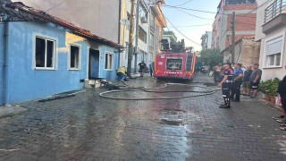 Küçükkuyuda ev yangını: 1 kişi yaralandı
