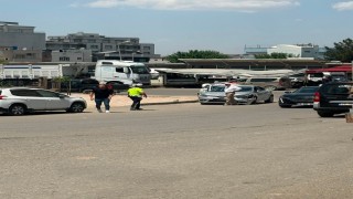 Kurtalanda maddi hasarlı trafik kazası