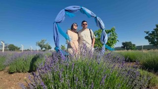 Kütahyada lavanta bahçesi kırsal turizmin gözdesi oldu