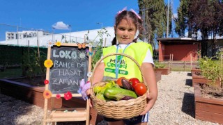 Lokomotif Çocuk Köyü Lotusta ilk hasat sevinci