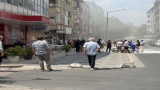 Lüks araç alevlere teslim oldu