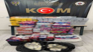 Mardinde çok sayıda kaçak tütün mamulü ele geçirildi