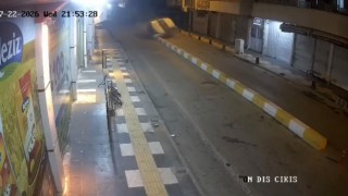 Mardinde otomobilin takla attığı kaza güvenlik kameralarına yansıdı