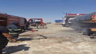 Mardinde tanker yangını söndürüldü