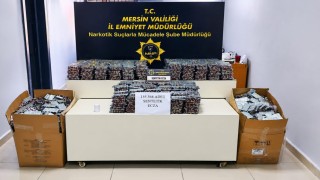 Mersinde 155 bin 568 adet uyuşturucu hap ele geçirildi, 2 kişi tutuklandı
