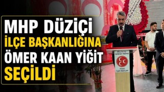MHP Düziçi İlçe Başkanlığına Ömer Kaan Yiğit Seçildi