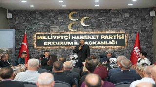 MHP Erzurumda büyük il kongresi için düğmeye basıldı