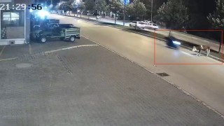 Motosikletle büyükbaş hayvana çarptı