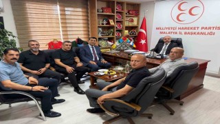 MTSO Başkan adayı Mahmut Boyrazdan MHP teşkilatına hayırlı olsun ziyareti