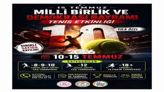 Muğla'da 15 Temmuza özel tenis turnuvası düzenlenecek