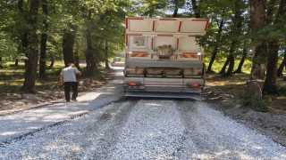 Muncurlu köy yolu soğuk asfaltla yenilendi