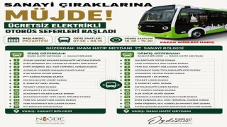 Niğde Belediyesi üreten ellerin yanında: Sanayi çıraklarına ücretsiz ulaşım