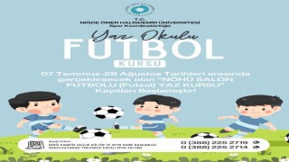 NÖHÜ'de çocuklara yönelik futsal yaz kursu başlıyor