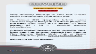 Olumsuz hava şartları nedeniyle denize girmek yasaklandı
