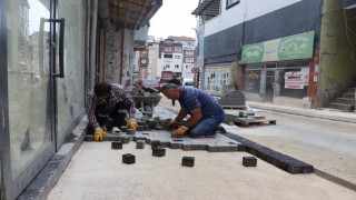 Orduda güvenli kaldırım çalışmaları