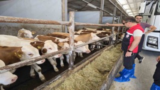 Orhanelide hayvan yetiştiren işletmeler kontrol edildi