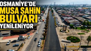 Osmaniye'de Musa Şahin Bulvarı Yenileniyor