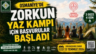 Osmaniye'de Zorkun Yaz Kampı İçin Başvurular Başladı