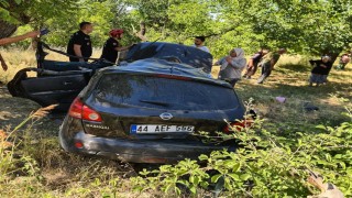 Otomobil şarampole devrildi: 1 yaralı