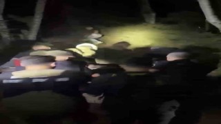 Patikadan yamaca düşerek mahsur kalan bir kişi, itfaiye tarafından kurtarıldı