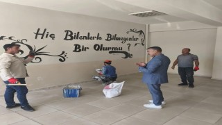Patnosta tatille birlikte okullarda tadilat çalışması başladı